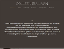 Tablet Screenshot of colleensully.com